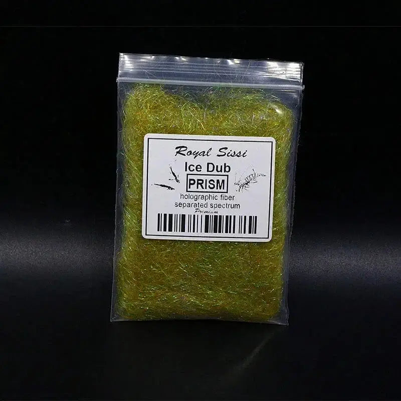 China China prism olive 10 optional Colors Fly Tying prism ICE DUB sparkle crystal Living Fiber pearlescent ice dubbing nymph body&thorax Tying Material