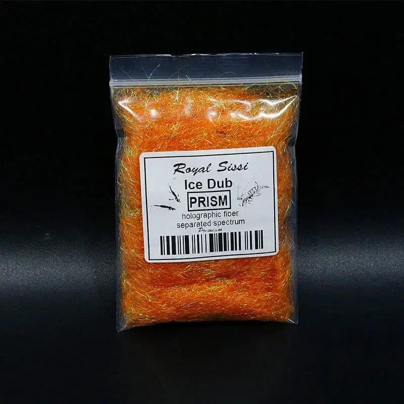 China China prism orange 10 optional Colors Fly Tying prism ICE DUB sparkle crystal Living Fiber pearlescent ice dubbing nymph body&thorax Tying Material