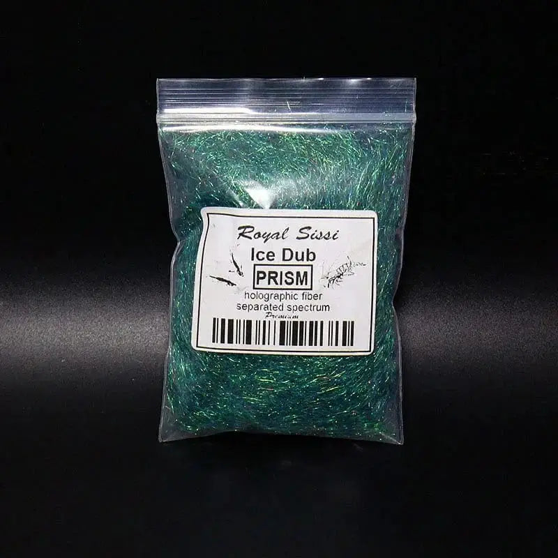 China China prism peacock 10 optional Colors Fly Tying prism ICE DUB sparkle crystal Living Fiber pearlescent ice dubbing nymph body&thorax Tying Material
