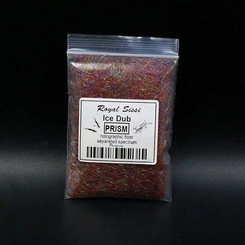 China China prism reddish brown 10 optional Colors Fly Tying prism ICE DUB sparkle crystal Living Fiber pearlescent ice dubbing nymph body&thorax Tying Material