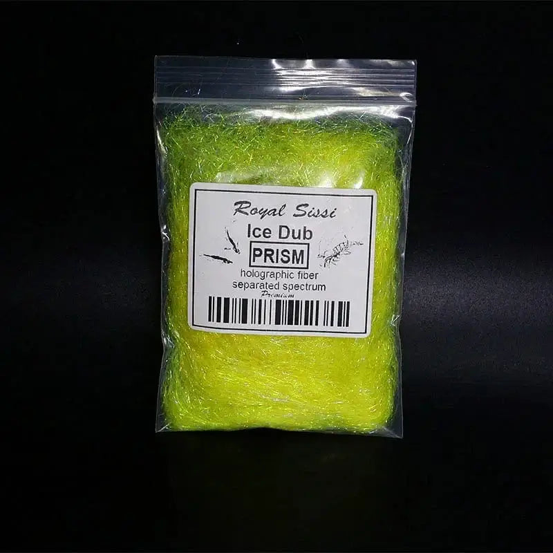 China China prism yellow 10 optional Colors Fly Tying prism ICE DUB sparkle crystal Living Fiber pearlescent ice dubbing nymph body&thorax Tying Material