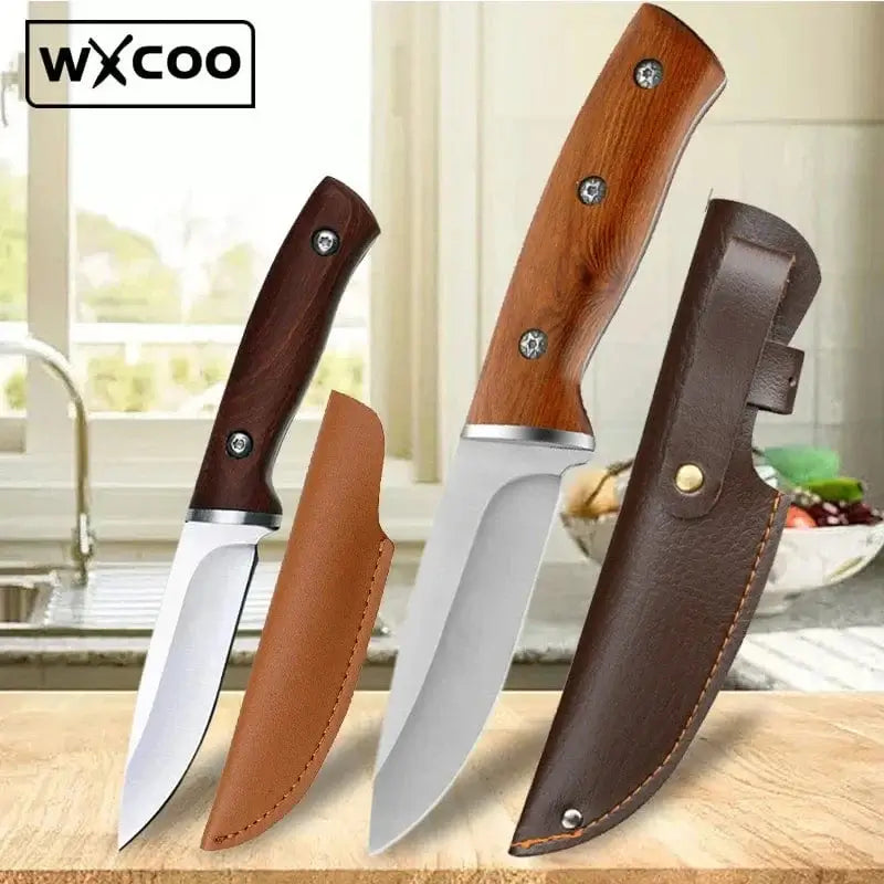 China China Professional Kitchen Knives Fruit Knife Stainless Steel Pocket Boning Knife Butcher Vegetable Slicing Meat Cleaver with Sheath