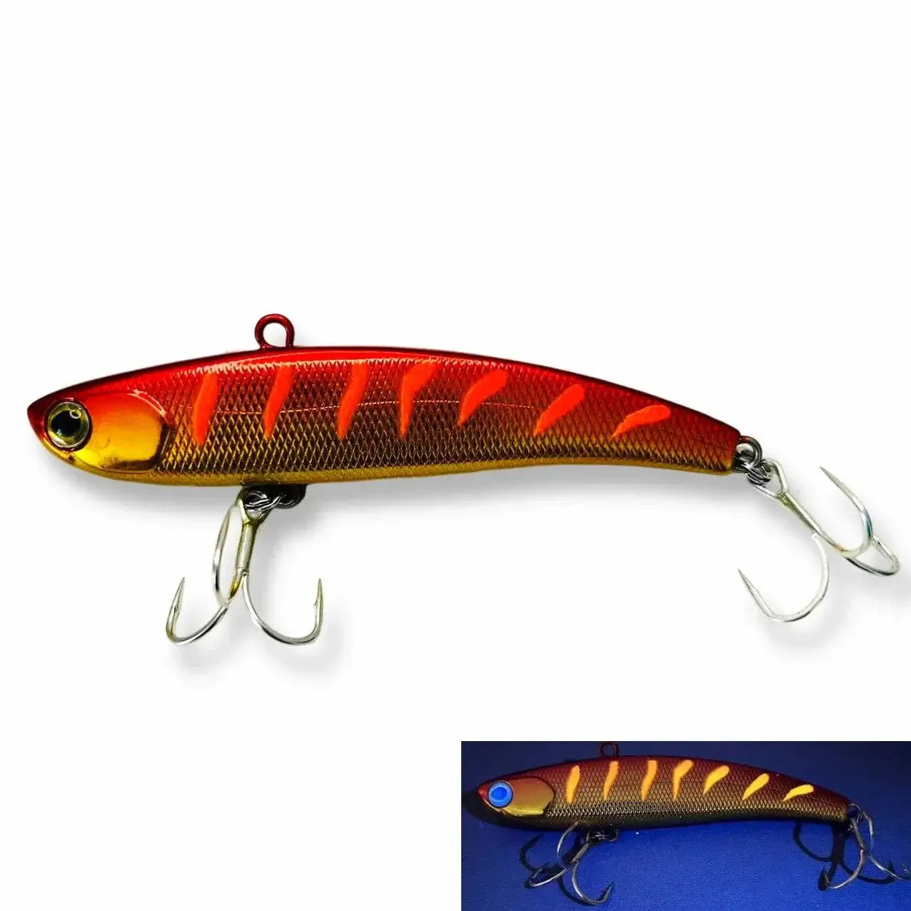 China China Q / 70mm-12g Ima Rattin fishing lure 2024 Koume 90 winter ice Fishing VIB Lure 80/90mm 22g Rattlin Bait Sinking Spinning Swimbait Japan Hook