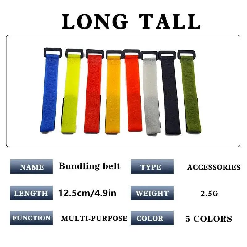 China China random color 5pc Fishing Rod Tie Holders Straps Belts Suspenders Fastener Hook Loop Cable Cord Ties Belt Fishing Tackle Fishing Accessories