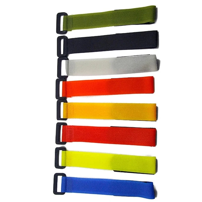 China China random color 5pc Fishing Rod Tie Holders Straps Belts Suspenders Fastener Hook Loop Cable Cord Ties Belt Fishing Tackle Fishing Accessories