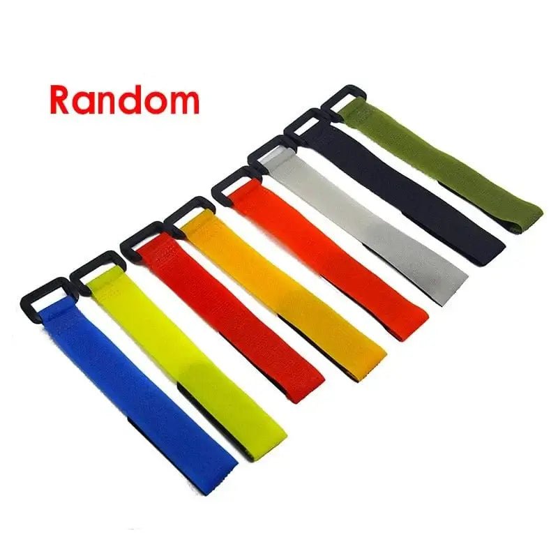 China China random color 5pc Fishing Rod Tie Holders Straps Belts Suspenders Fastener Hook Loop Cable Cord Ties Belt Fishing Tackle Fishing Accessories