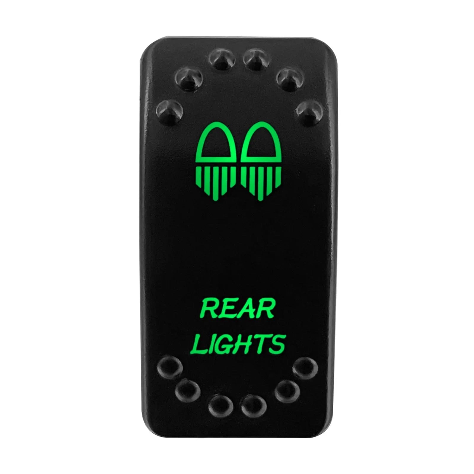 China China REAR LIGHTS Waterproof Green Led Car Rocker Switch On Off 12V 20A Washer Wiper Momentary Toggle Switch For Marine Boat ATV RZR RV Autosteer