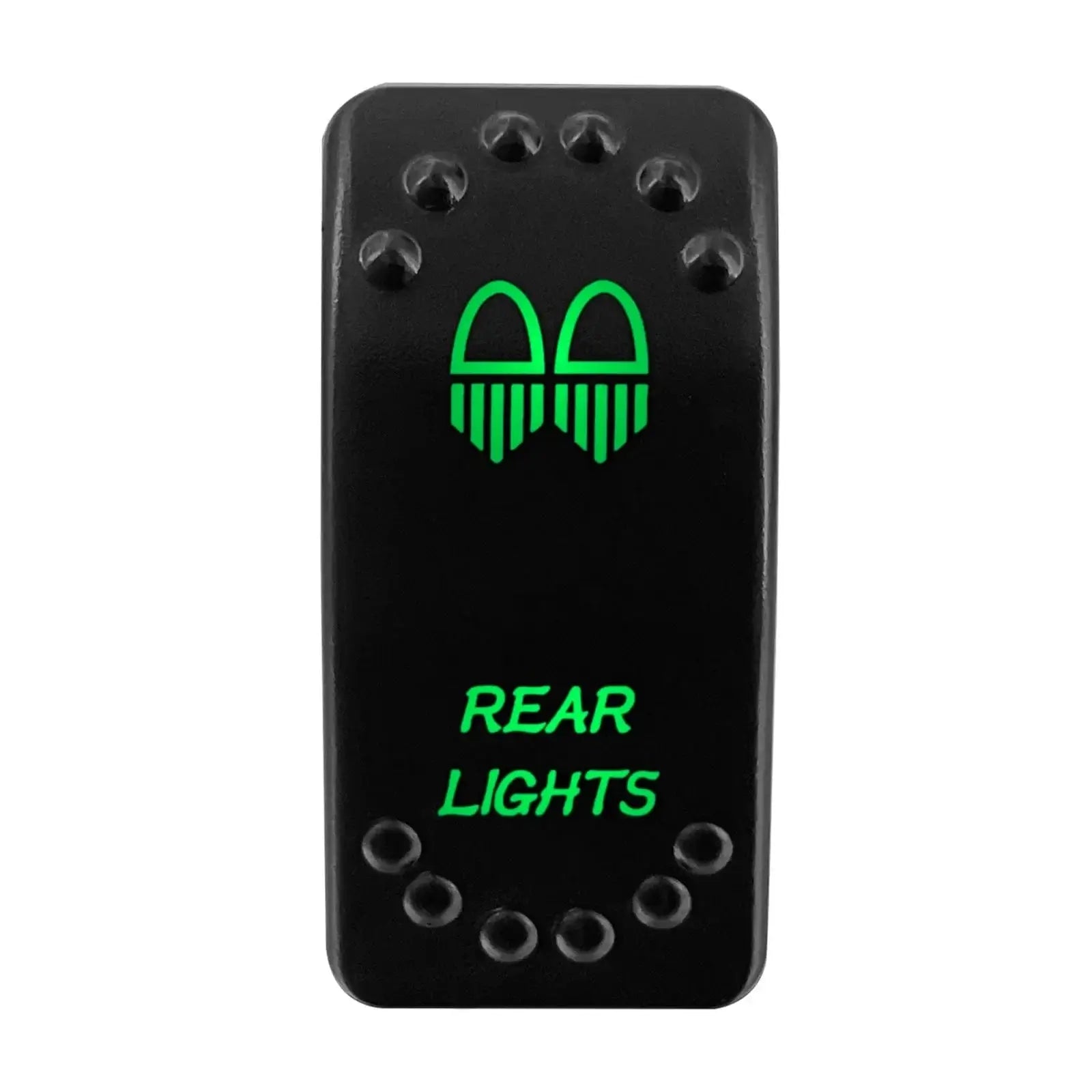 China China REAR LIGHTS Waterproof Green Led Car Rocker Switch On Off 12V 20A Washer Wiper Momentary Toggle Switch For Marine Boat ATV RZR RV Autosteer