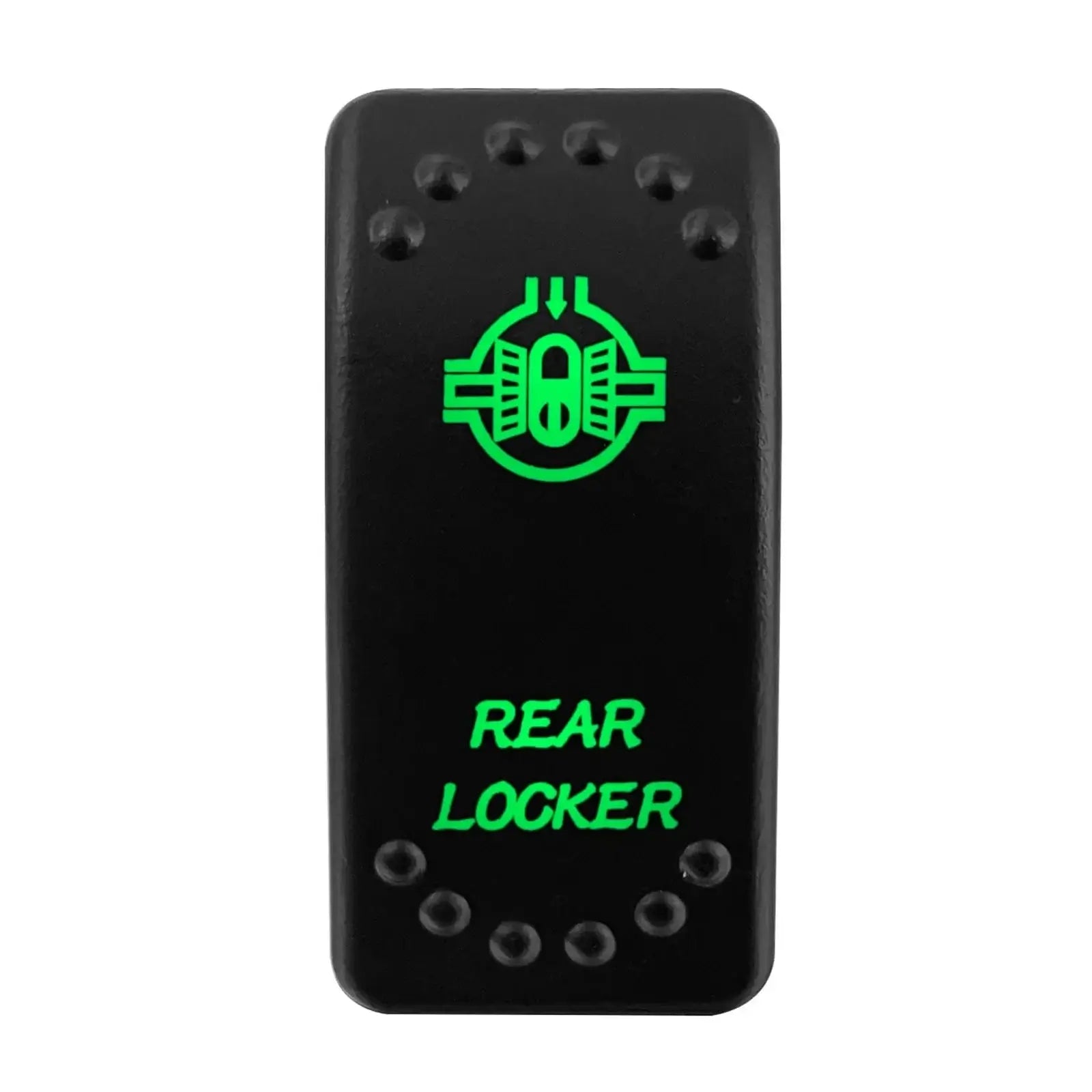 China China REAR LOCKER Waterproof Green Led Car Rocker Switch On Off 12V 20A Washer Wiper Momentary Toggle Switch For Marine Boat ATV RZR RV Autosteer