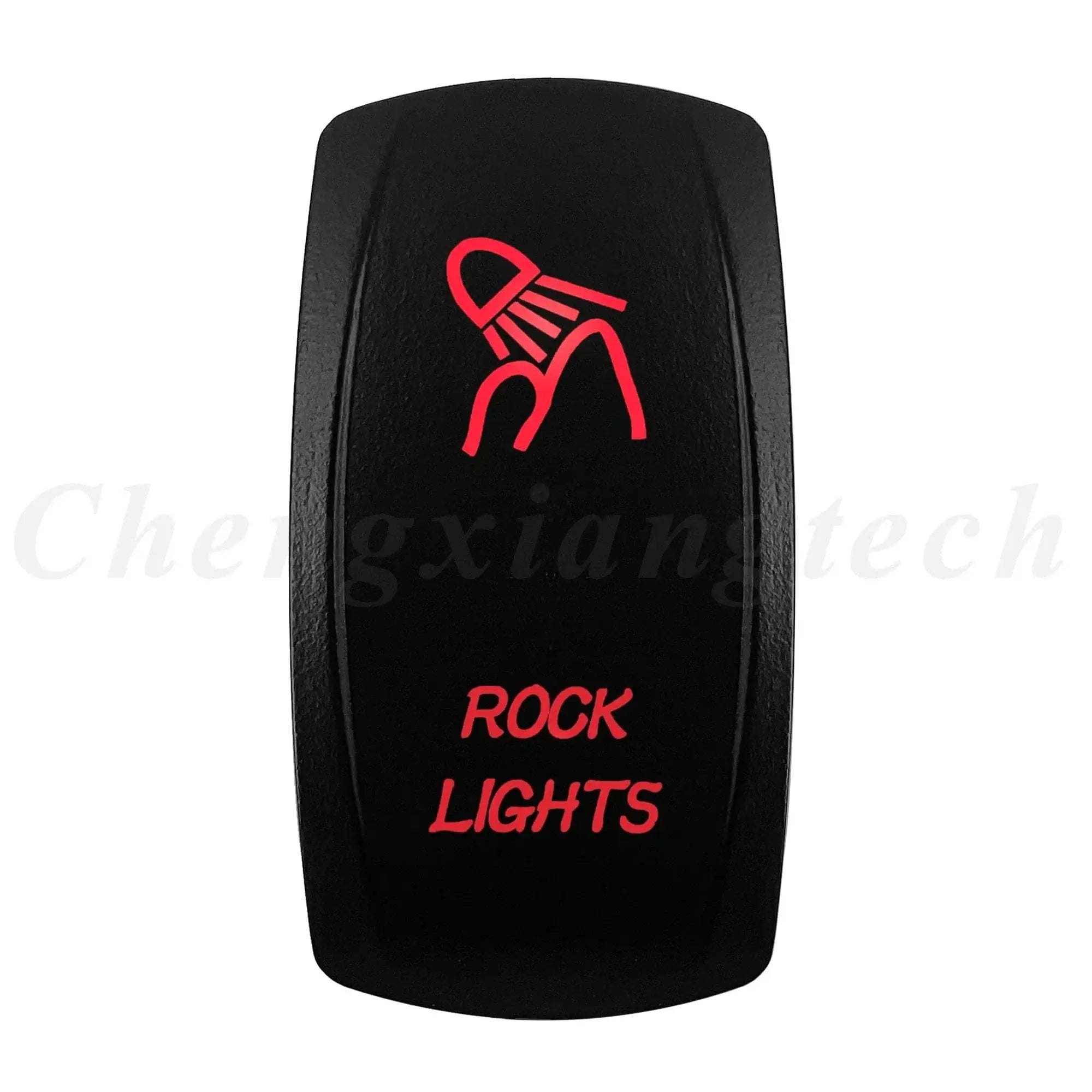 China China ROCK LIGHTS Red Led Light Bar Car Boat Rocker Switch 12V/24V Marine Grade Toggle Switch SPST/DPDT for Polaris Jeep Autosteer Auto Machinery