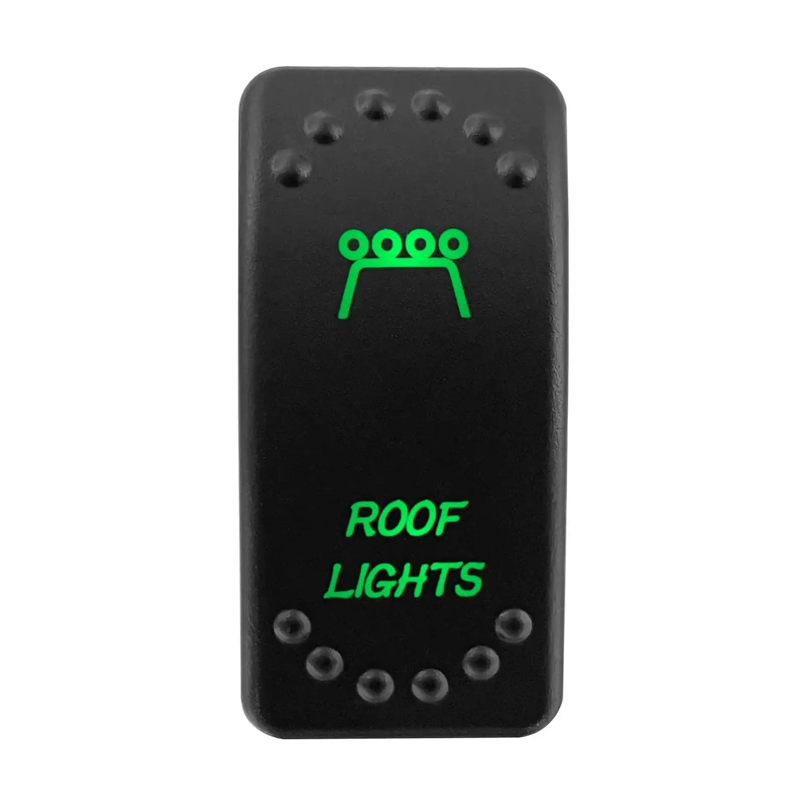 China China ROOF LIGHTS Waterproof Green Led Car Rocker Switch On Off 12V 20A Washer Wiper Momentary Toggle Switch For Marine Boat ATV RZR RV Autosteer