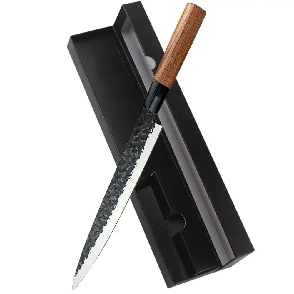 China China RZD Sushi Sashimi Knife Set Forged Steel Deba Fishing Fillet Knife Japanese Chefs Kitchen Kingfish Slicing Cutting Carving Tool