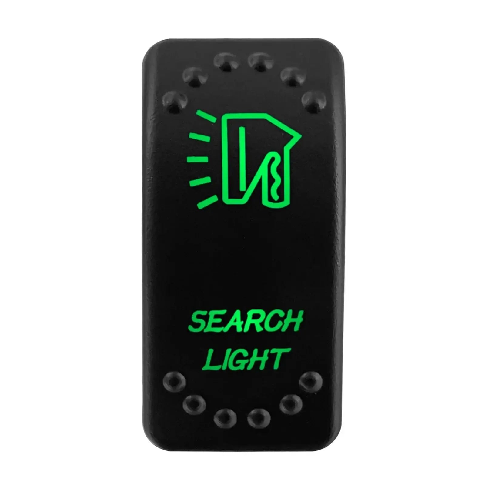 China China SEARCH LIGHT Waterproof Green Led Car Rocker Switch On Off 12V 20A Washer Wiper Momentary Toggle Switch For Marine Boat ATV RZR RV Autosteer