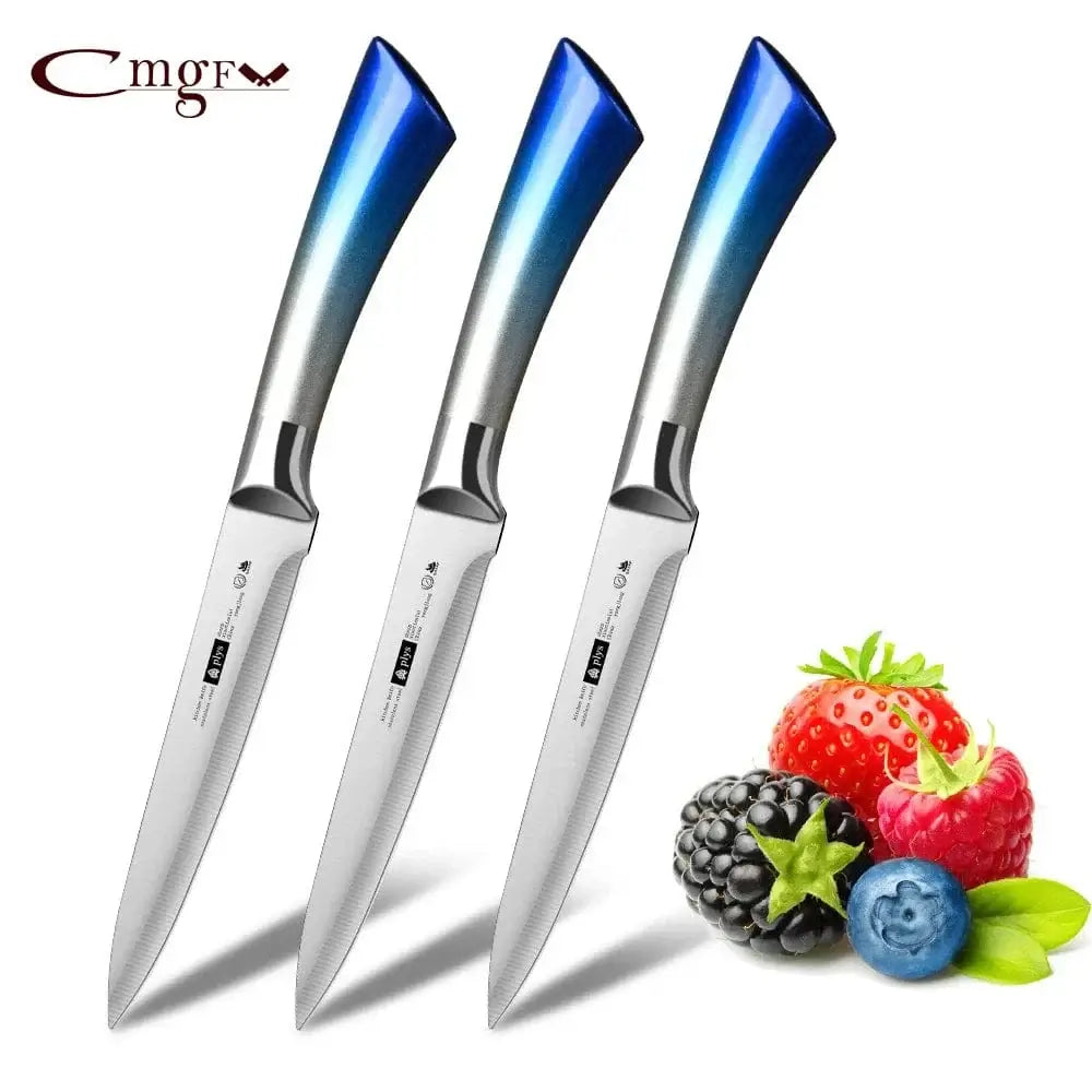 China China Seiko all-steel integrated knife with knife set - high-end kitchen knife - Gradual new fruit knife, sharp fruit - meat knife