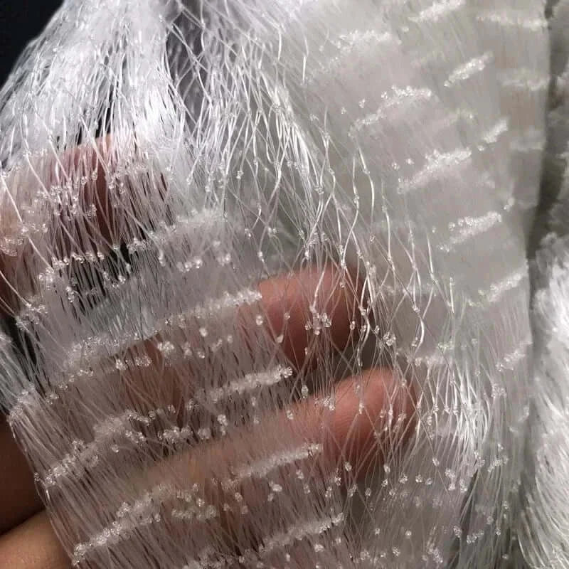 China China Semi-Finished Fishing Net Twine 0.15mm-0.28mm Monofilament Nylon Fishing Network 5mm -10mm Small Mesh Fish Nets Rede De Speca