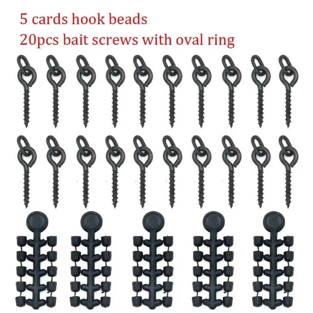China China Set 2 Carp Fishing Accessories Set Fishing Hook Stopper Beads Fishing Bait Boilie Screws For Hair Rig Hooklink Holder Fishing Tackle