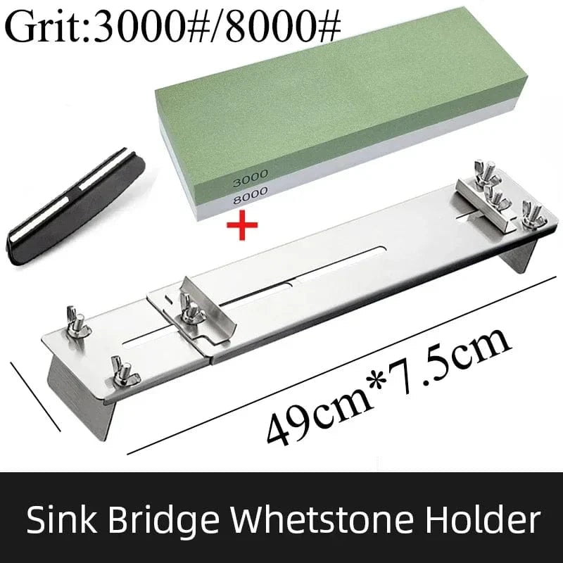 China China set F / as picture show 30-45cm Sink Bracket Sharpening Stone Holder Base Adjustable Knife Sharpener Metal Whetstone Grinder Kitchen Wet Chisel Pedestal