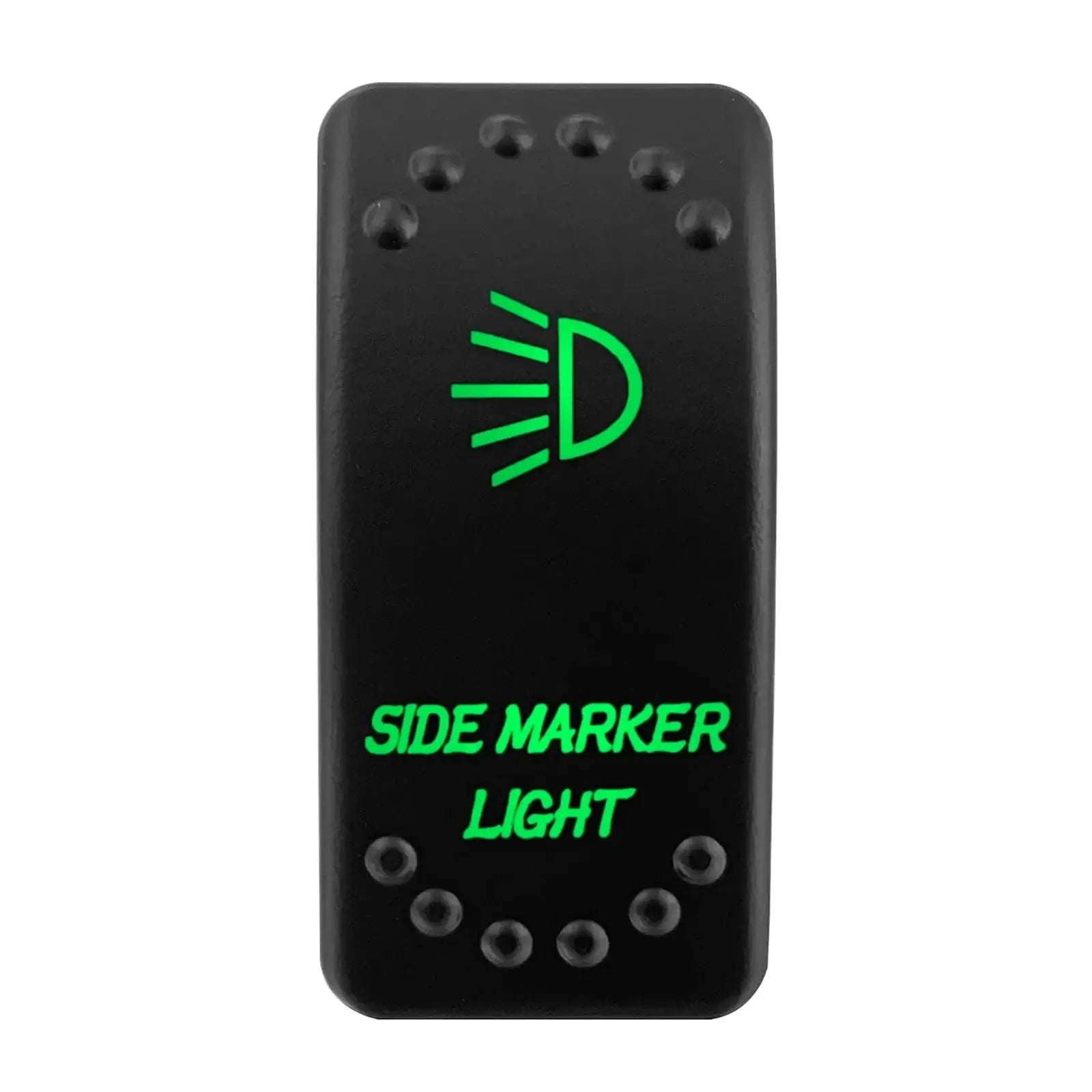 China China SIDE MARKER LIGHT Waterproof Green Led Car Rocker Switch On Off 12V 20A Washer Wiper Momentary Toggle Switch For Marine Boat ATV RZR RV Autosteer