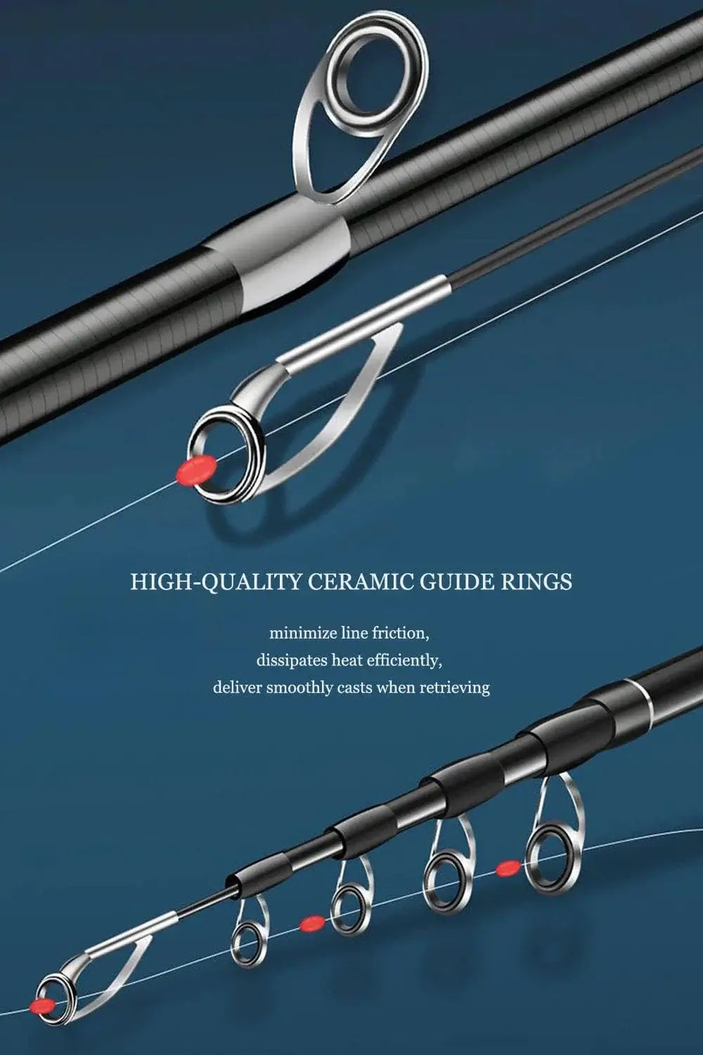 China China SIECHI Carbon Fiber Spinning Rod Telescopic Fishing Rod 1.8M 2.1M 2.4M 2.7M Casting Lure Feeder Rod Super Hard Carp Fishing Pole