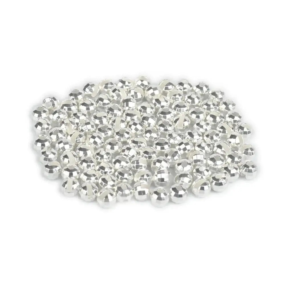 China China SILVER / 4.0mm Elite TG Tungsten Faceted Slotted Beads, 2.0-4.0mm Fly Tying DIY Material, Fly Fishing Jig Trout Perch Crappie Lure Tackel