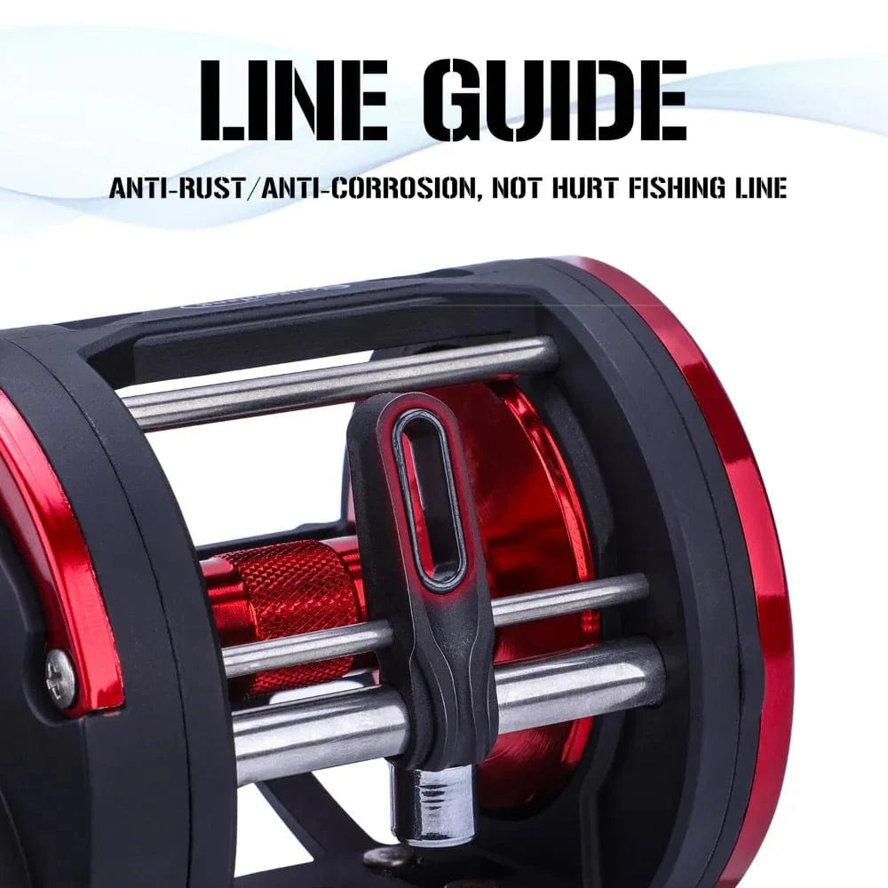China China Sougayilang baitcasting reel Trolling Drum Fishing Reels Left/Right Hand 3+1BB Trolling Drum Fishing Reel Max Drag 28kg Pesca