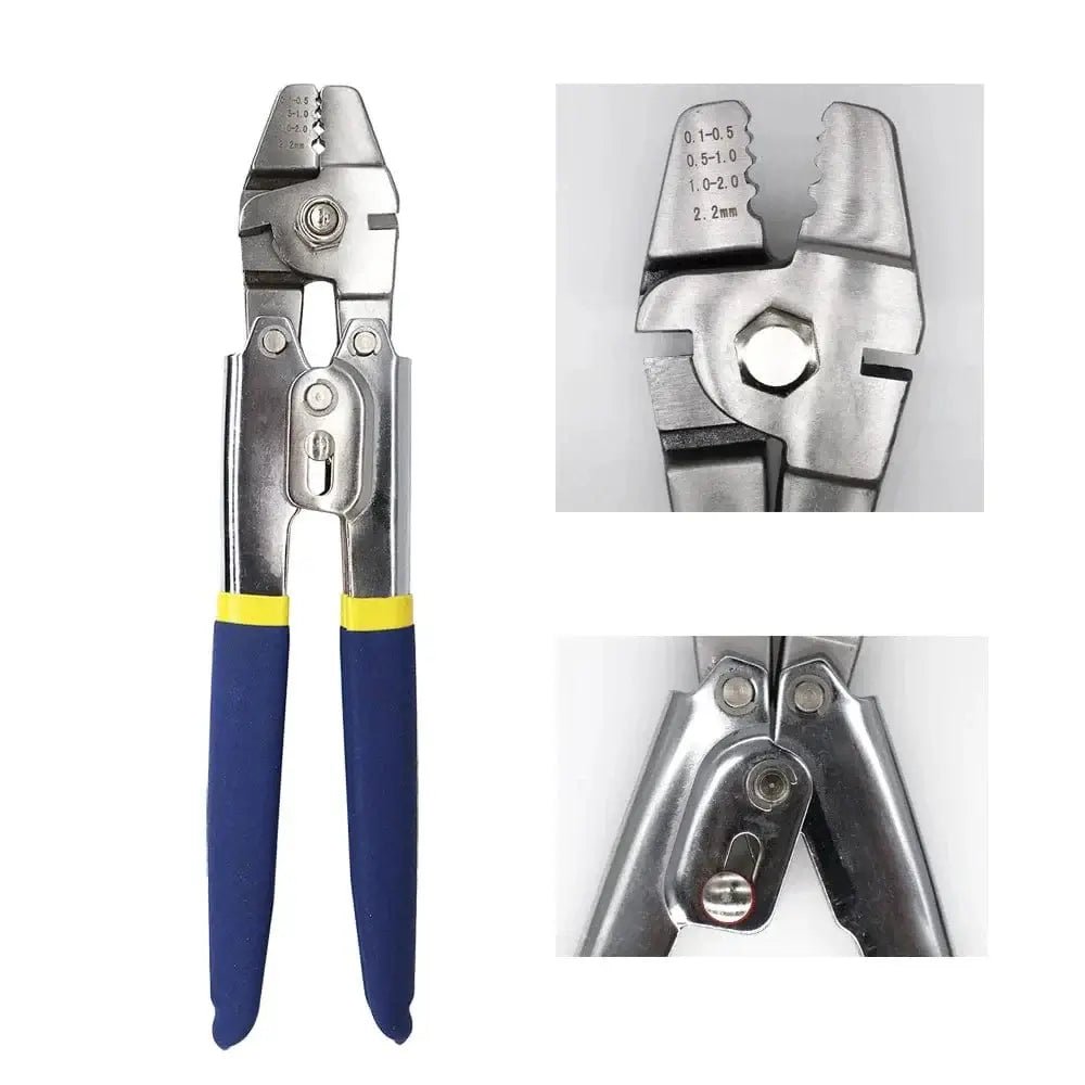 China China Stainless Steel Fishing Pliers Wire Rope Crimping Tool with 150Pcs Ferrule Crimping Loop Kit for Crimpers & Crimping Sleeves Kit