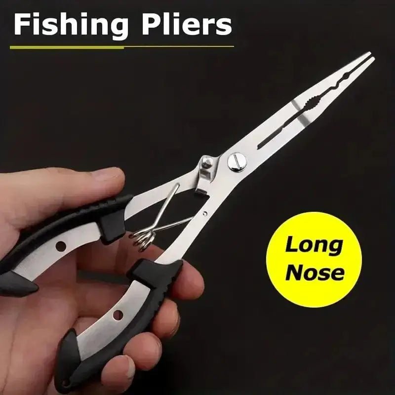 China China Stainless Steel Fishing Pliers with Non-Slip Handle and Hook Remover - Durable and Multifunctional Fishing Scissors