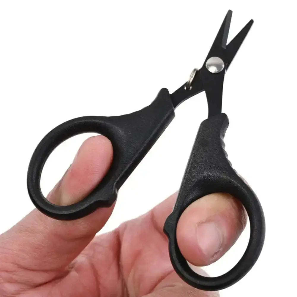 China China Stainless Steel Fishing Scissor Portable Scissor Plier Cut PE line Braid Line Cutter Plies Carp Fishing Tools Accessories