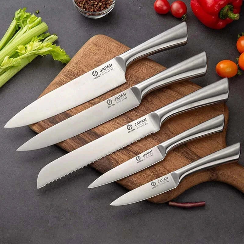 China China Stainless Steel Kitchen Knife Kitchen Knives Set Chef Knives Sets Chef Slicer Paring Bread Utility Knife Scissors Sharpener