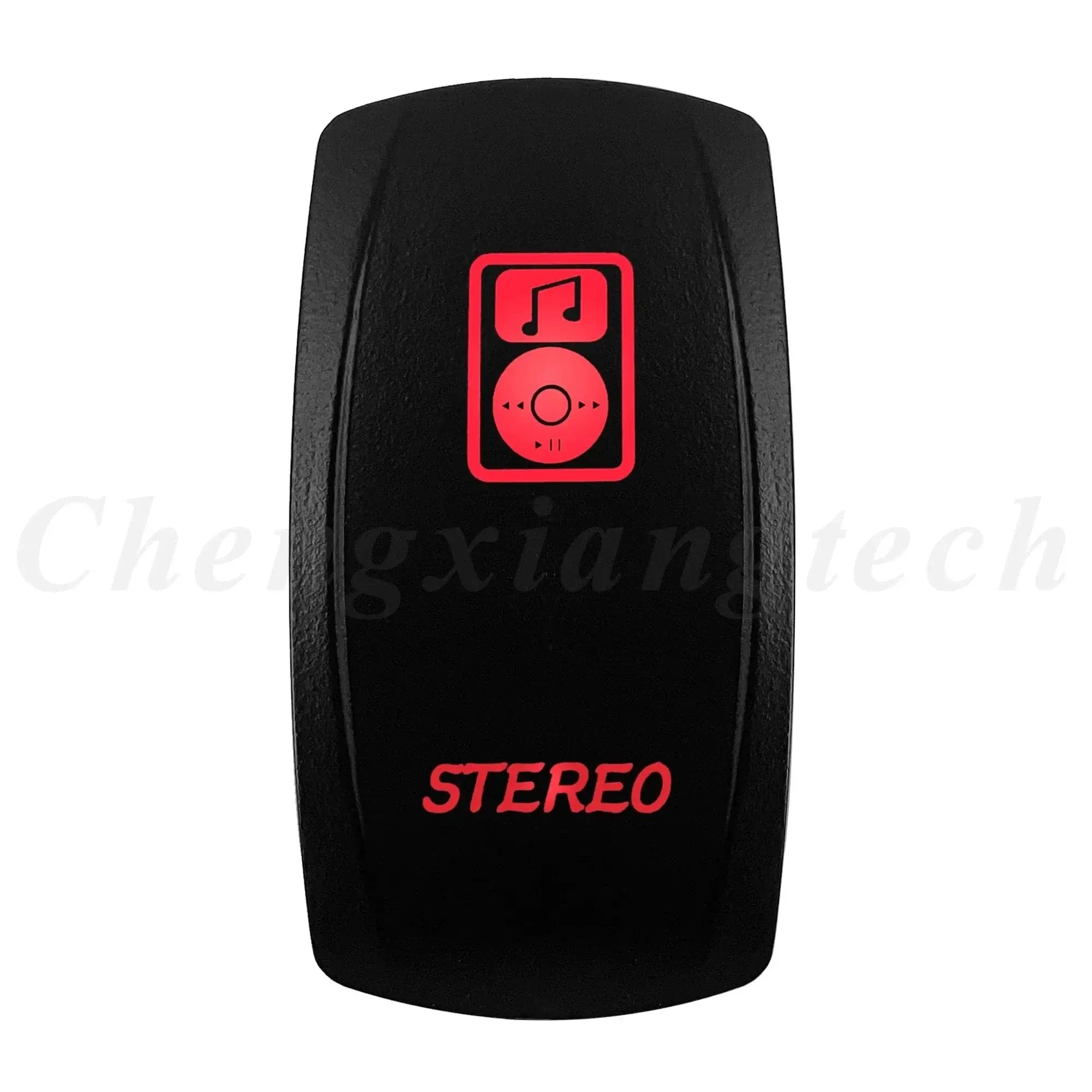 China China STEREO Red Led Light Bar Car Boat Rocker Switch 12V/24V Marine Grade Toggle Switch SPST/DPDT for Polaris Jeep Autosteer Auto Machinery