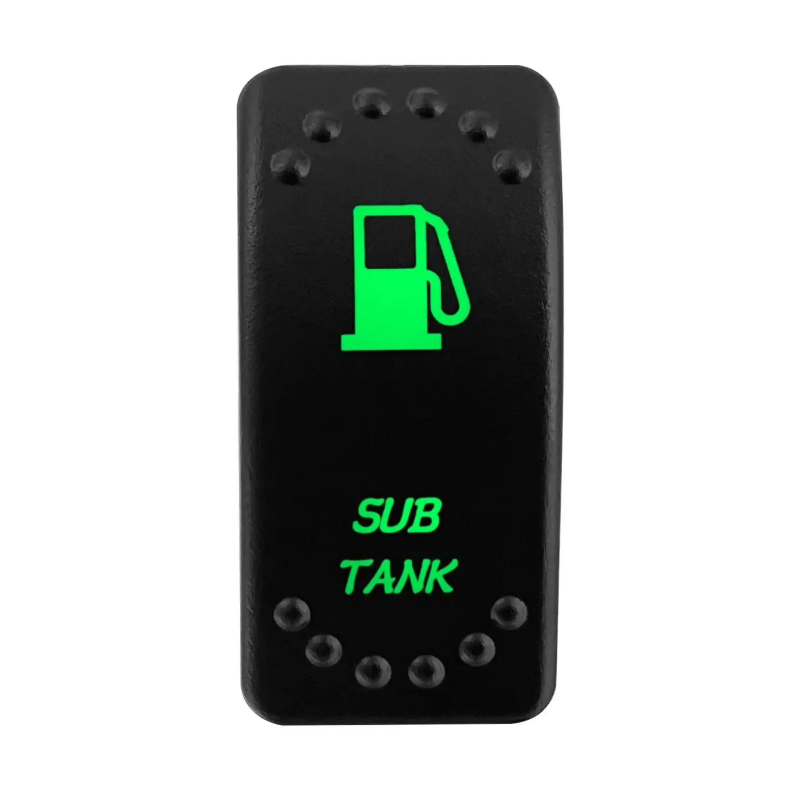 China China SUB TANK Waterproof Green Led Car Rocker Switch On Off 12V 20A Washer Wiper Momentary Toggle Switch For Marine Boat ATV RZR RV Autosteer