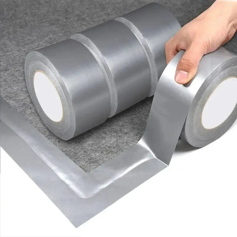 China China Super Sticky Cloth Duct Tape Carpet Floor Waterproof Tapes High Viscosity Silvery Grey Adhesive Tape DIY Home Decoration 10M