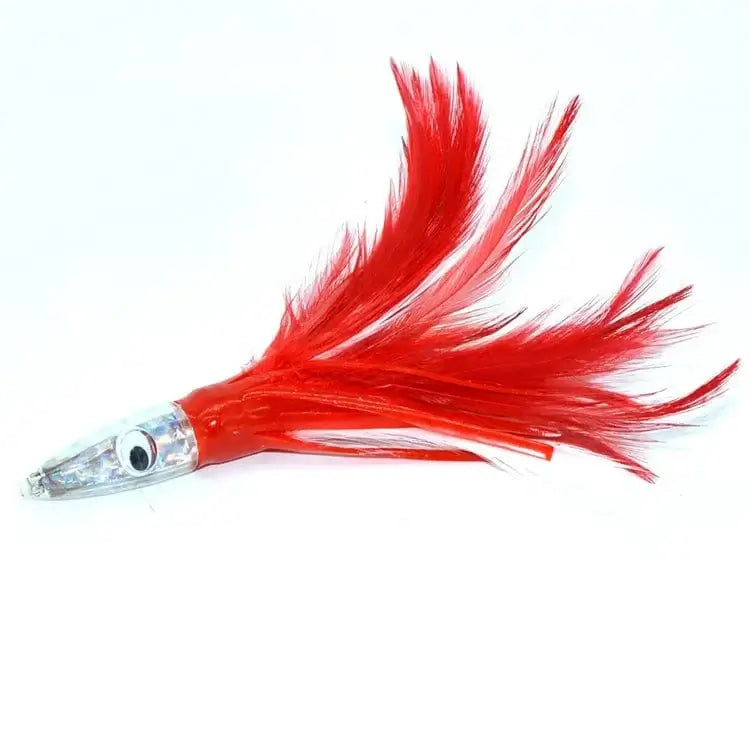 China China TAKEDO SP02 140MM 32G Big Game Drag Octopus Baits Squid Jig Lures Resin Fish Head Feather Skirt Trolling Fishing Bait For Tuna