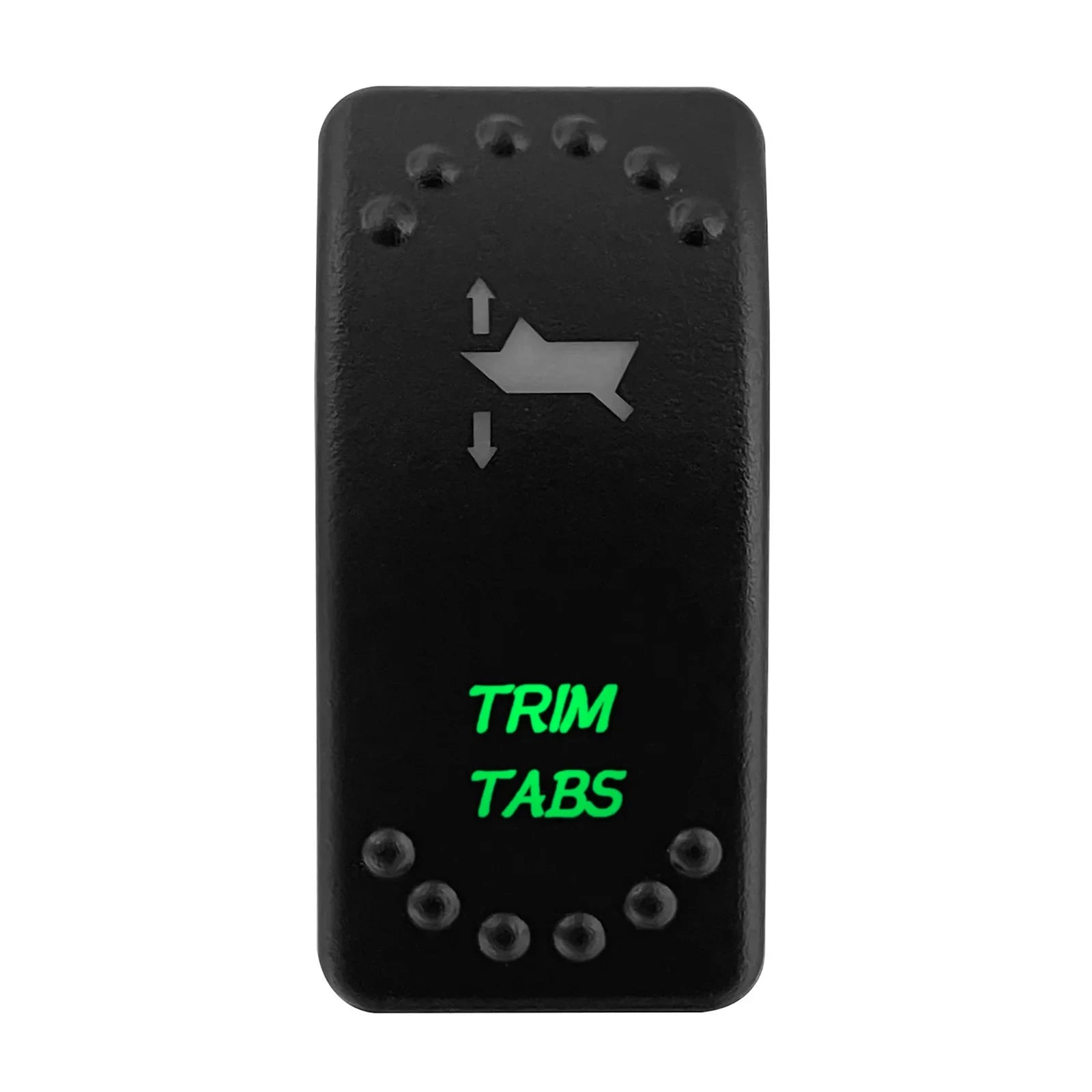China China TRIM-(ON) OFF (ON) Waterproof Green Led Car Rocker Switch On Off 12V 20A Washer Wiper Momentary Toggle Switch For Marine Boat ATV RZR RV Autosteer