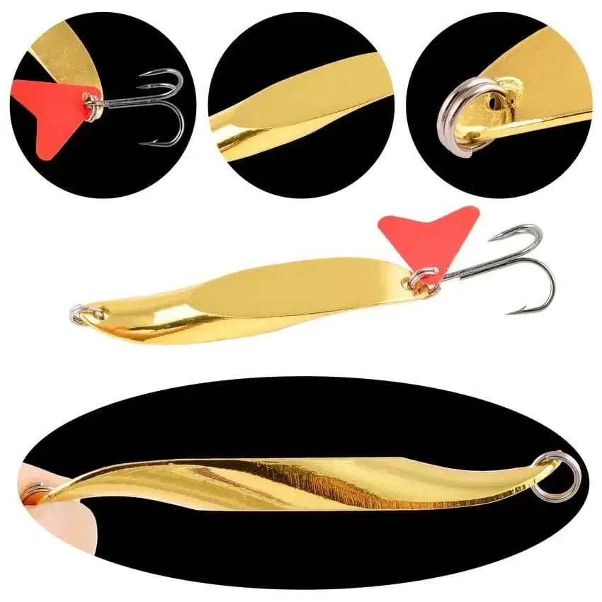 China China Trout Spoon Fishing Lures spinner bait Wobblers Jig Lures pesca isca artificial VIB Sequins Hard Baits for Carp Fishing Tackle