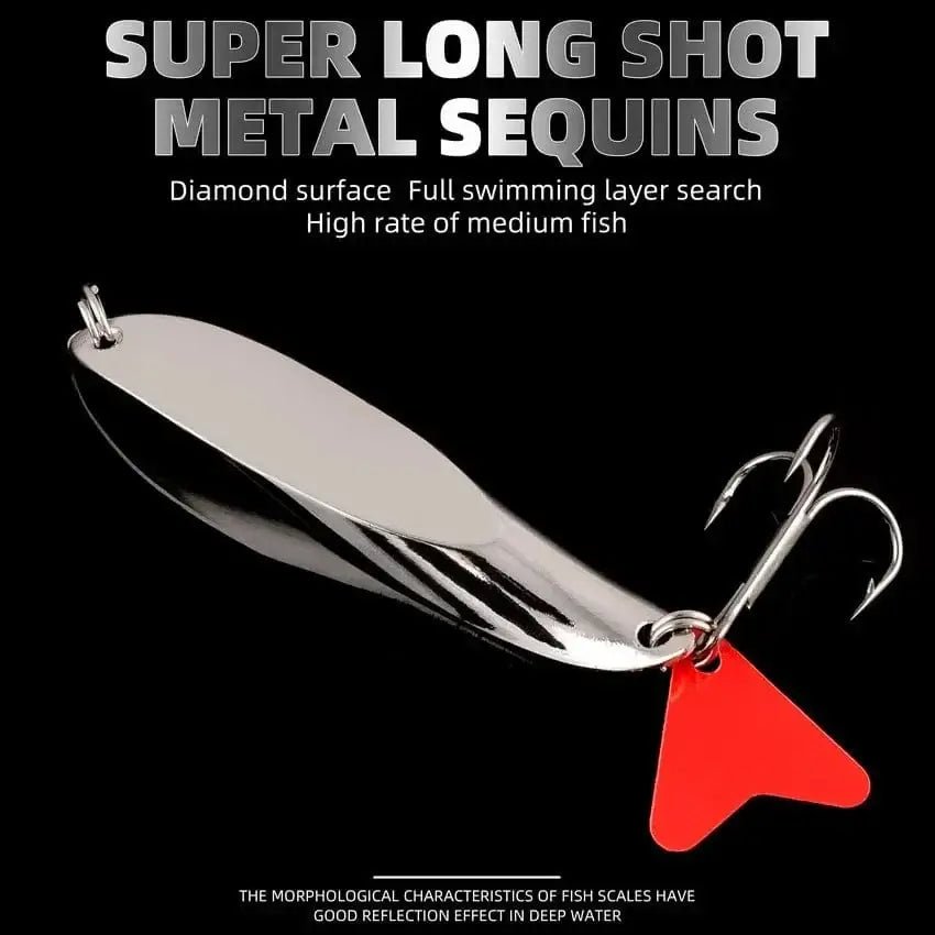 China China Trout Spoon Fishing Lures spinner bait Wobblers Jig Lures pesca isca artificial VIB Sequins Hard Baits for Carp Fishing Tackle