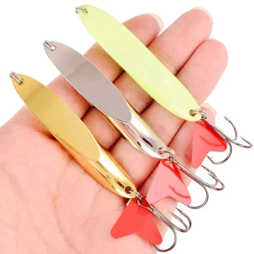 China China Trout Spoon Fishing Lures spinner bait Wobblers Jig Lures pesca isca artificial VIB Sequins Hard Baits for Carp Fishing Tackle