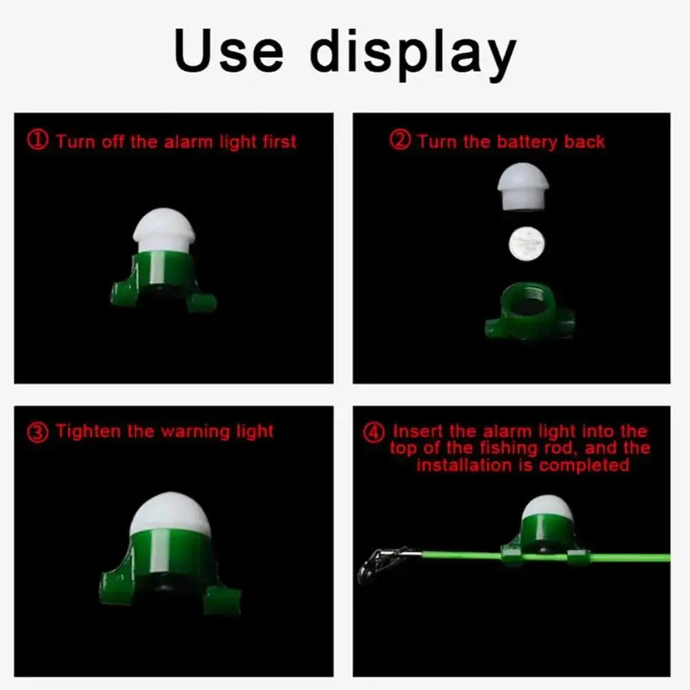 China China Upgrade Fishing Alarm Light Fishing Bite Accessories Electronic LED Light Smart Reminder Bite Alarm Night Indicator Fishing Tool