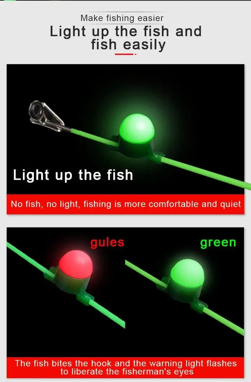 China China Upgrade Fishing Alarm Light Fishing Bite Accessories Electronic LED Light Smart Reminder Bite Alarm Night Indicator Fishing Tool