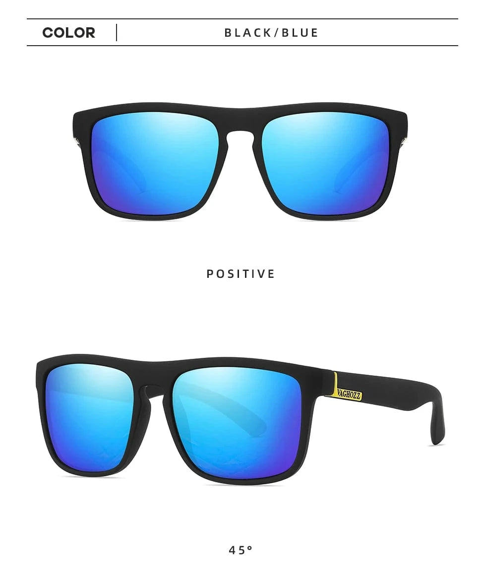China China VAGHOZZ Brand Classic Sunglasses Men UV400 Fishing Sun Glasses Women Square Outdoor Male Sport Eyewear Driving Shades