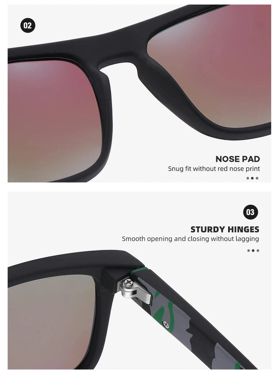China China VAGHOZZ Brand Classic Sunglasses Men UV400 Fishing Sun Glasses Women Square Outdoor Male Sport Eyewear Driving Shades