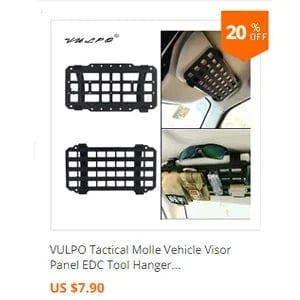 China China VULPO Tactical Molle Knife Shealth Adapter Tool Carrier Sheath Holder Backpack Attachment For Hunting Vest Backpack Accessories