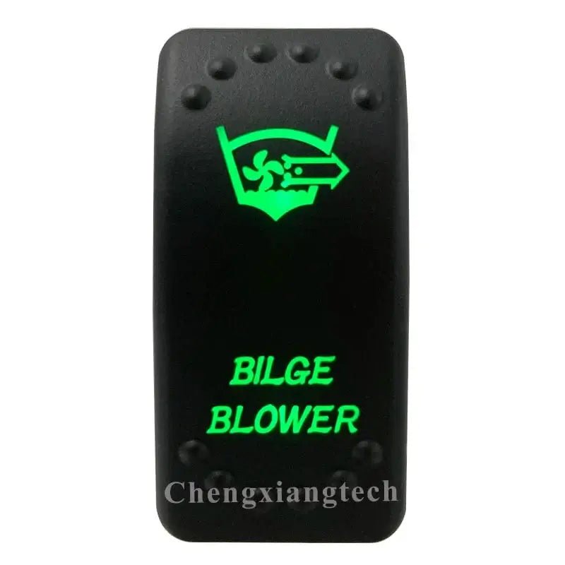 China China Waterproof Green Led Car Rocker Switch On Off 12V 20A Washer Wiper Momentary Toggle Switch For Marine Boat ATV RZR RV Autosteer