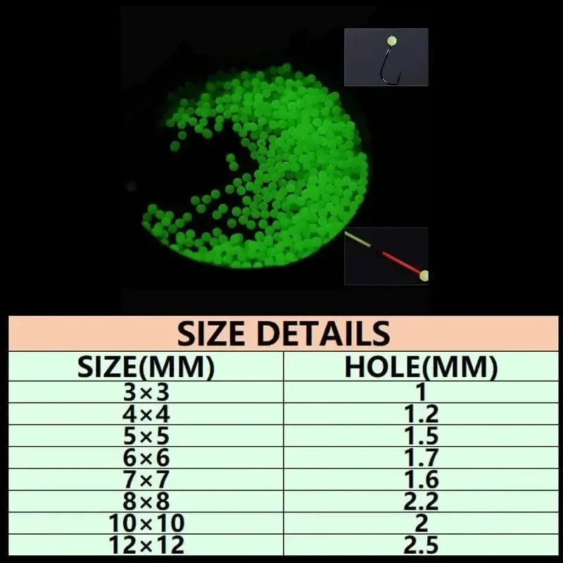 China China Wifreo 200pcs Soft Mini Fly Tying Glow Beads Fly Tying Material Wet Fly Saltwater Fishing Sabiki Fly Luminous Hot Beads Egg Roe