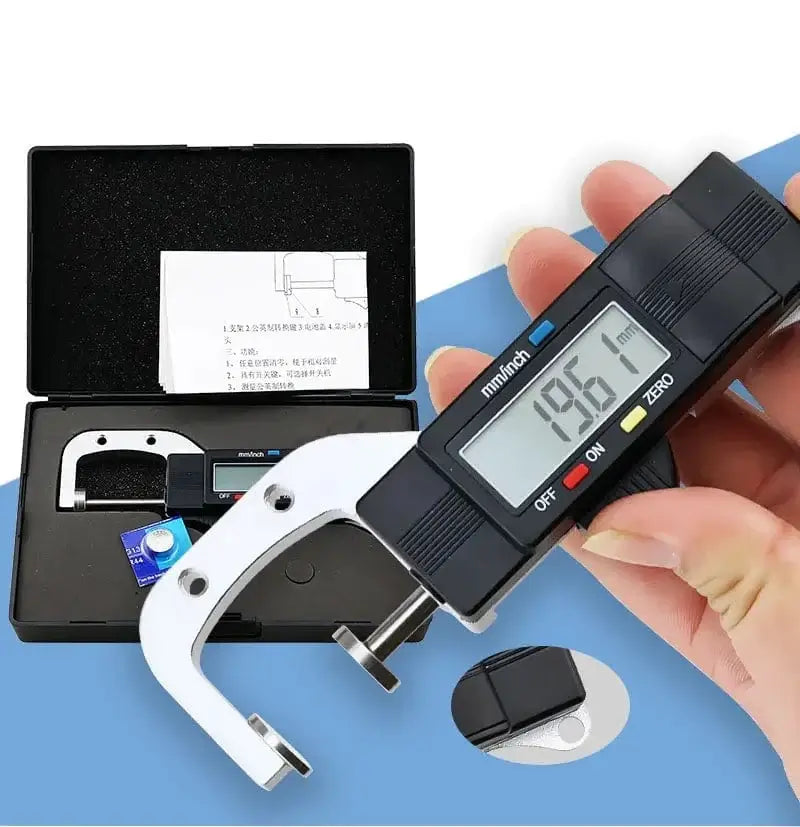 China China With Box Digital Thickness Gauges Mini Portable Horizontal Electronic Thickness Meter Measurement Tool 0-25.4mm Caliper 0.01mm Resolution