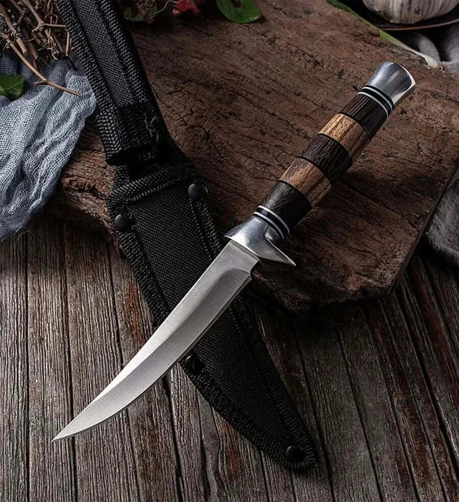 China China Wood Handle Sashime Knife Fish Filleting Knife High Stainless Steel Kitchen Knives Meat Cleaver Boning Knife Chef Slicing Tools