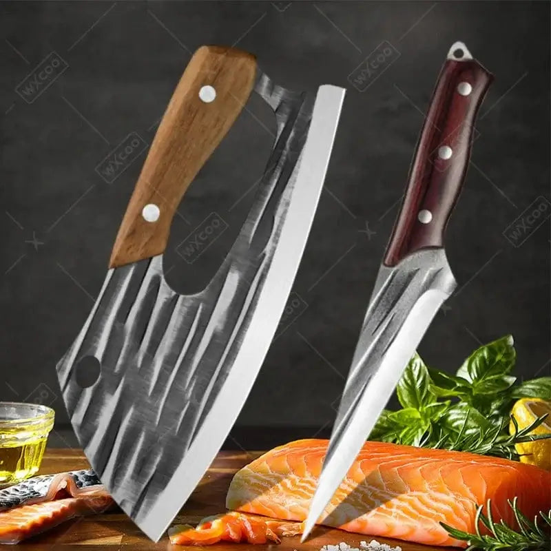 China China WXCOO Forged Boning Knife Professional Butcher Knives Sharp Meat Cleaver Carving Knife Stainless Steel Kitchen Knives Tools