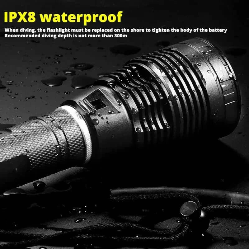China China XHP70.2 Diving Flashight 26650 IPX8 Waterproof Scuba Divi Lamp Lanterna Amphibious Powerful Aluminum Torch Underwater for Diver
