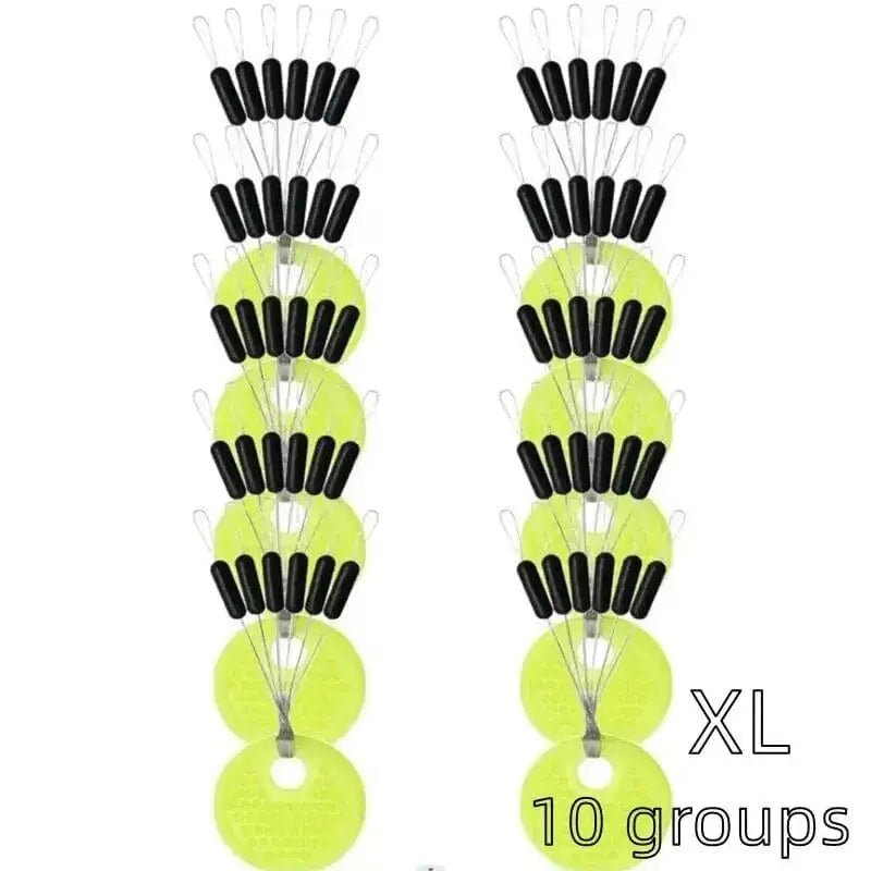 China China XL Cylinder 60pcs 10 Group Resistance Space Beans Stopper Not To Hurt The Line Vertical Beans Carp Fishing Tackle Accessories