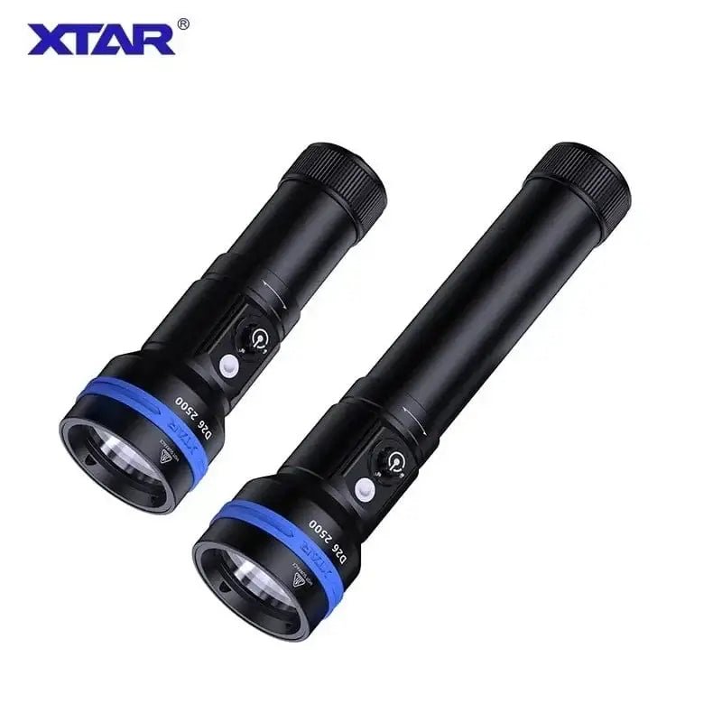 China China XTAR D26 2500 Diving Flashlight 2500 Lumen Beam Distance 320 Meter Magnetic Switch Torch 100 Meter Diving Depth